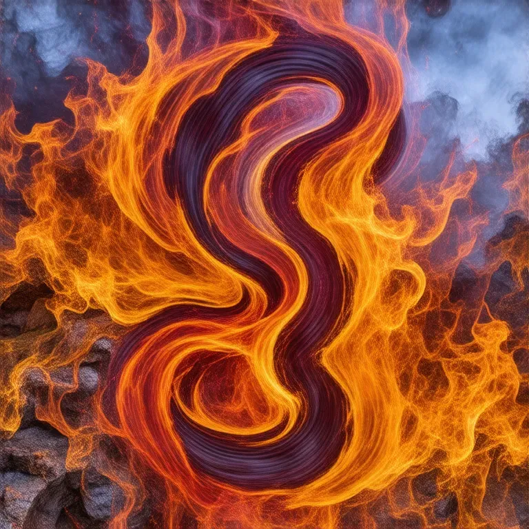 Flame digital art generated by stable diffusion.